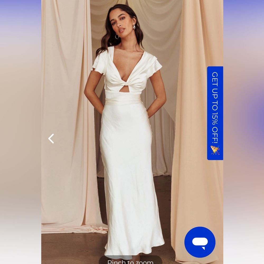 IRENA TWIST BUST SHORT SLEEVE DRESS OYSTER